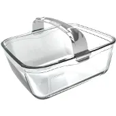 Pyrex Airfryerschaal 18x20x8cm Met Greep Transparant transparant Glas