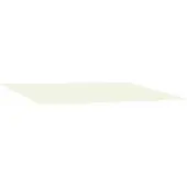 vidaXL Vervangingsdoek voor zonnescherm Crèmekleurig 300 x 250 cm