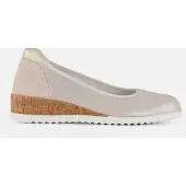 Feyn Ellie 08 Instappers beige Textiel Maat 37