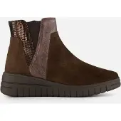 Feyn Enkellaarsjes bruin Suede Maat 42