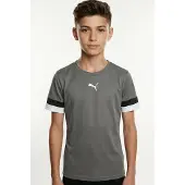 Puma Functioneel shirt 'TeamRise' donkergrijs / zwart / wit