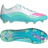 Adidas Voetbalschoen 'F50 Messi Elite' aqua / neongroen / pink / eierschaal