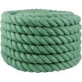 vidaXL Jute Touw 50 mm Groen 100% Tossa jute