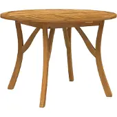 vidaXL Tuintafel Ø 110 cm massief acaciahout