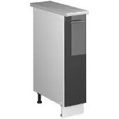 Vicco Apotheekkast Fame-Line, Antraciet Hoogglans/Wit, 20 cm, WB Marmer