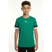 Puma Functioneel shirt 'TeamRise' smaragd / zwart / wit