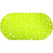 MSV Douche/bad anti-slip mat - badkamer - pvc - limegroen - 35 x 68 cm - Badmatjes