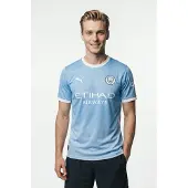 Puma Tricot 'MCFC Home' lichtblauw / wit