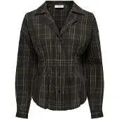 ONLY Jdybetty Overhemd Dames Bruin Xs