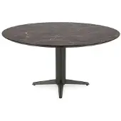 Henders & Hazel Caletta Esstisch oval HPL/Metall Sternfuß