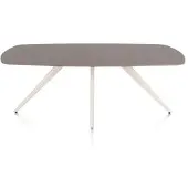 Xooon Saluti Esstisch oval 210 x 105 cm 4-Fuß-Gestell HPL