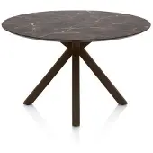 Henders & Hazel Caletta Esszimmertisch Oval HPL/Metall Kreuzfuß