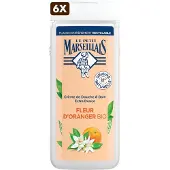 Le Chat 6 x Le Petit Marseillais douchegel 400ml Oranje Bloesem