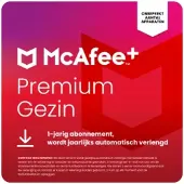 McAfee + Premium Family 1 Jaar Onbeperkt aantal apparaten
