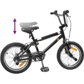 vidaXL BMX Fiets 16 Inch voor 5-8 jaar oud Zwart