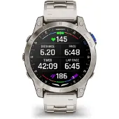 Garmin - 010-02582-51 - D2 Mach 1 - Smartwatch met geventileerde titanium band en extra zwarte siliconen band