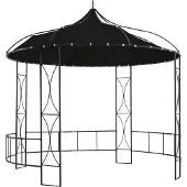 The Living Store De Living Store paviljoen, afmetingen 300 x 290 cm, antraciet, rond