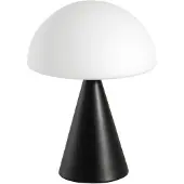 FABAS LUCE LED-tafellamp Blip, dimbaar, zwart, Woon-/ Eetkamer, Glas, Modern, LED tafellamp