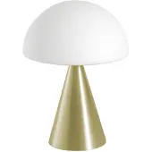 FABAS LUCE LED-tafellamp Blip, dimbaar, messing / goud, Woon-/ Eetkamer, Glas, Modern, LED tafellamp