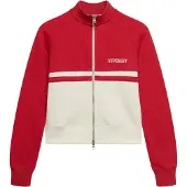 Superdry Sweatvest 'Athletic Essentials' crème / rood