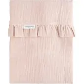 Babys Only Wieglaken Calm oud roze - met ruffle