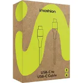 IMoshion Braided USB-C naar USB-C kabel - 3 meter - Zwart
