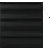 vidaXL Venetiaanse jaloezie Zwart 150 x 160 cm 35 mm