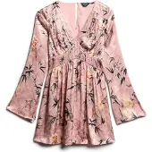 Superdry Jurk groen / oranje / rosa / zwart