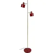 Dyberg Larsen Vloerlamp Ocean, rood, Woon-/ Eetkamer, metaal, Scandinavisch, vloerlamp