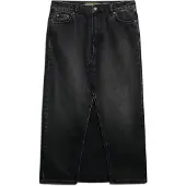 Superdry Dames Maxirok zwart (28), Casual, Katoen, Denim W7210339A