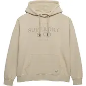 Superdry Luxe Casual Relaxed Hoodie Beige Grootte: 40