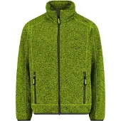 CMP - Boy's Jacket Jacquard Knitted - Fleecevest 128, olijfgroen