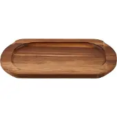 Victoria ovaal onderblad voor bakplaat acaciahout 34,3x16,4 cm