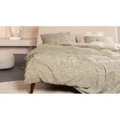 Essenza Dekbedovertrek Willow Stone Gray Satijn-240 x 200 / 220 cm | Lits-Jumeaux