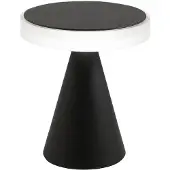 FABAS LUCE LED-tafellamp Neutra, dimbaar, zwart, Slaapkamer, metaal, Modern, LED tafellamp