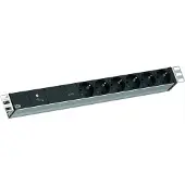 Bachmann 19" 1HE VM, 6xCEE7/3, 1xGVS-Plus, 2,0 meter, CEE7/7