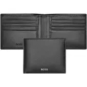 HUGO BOSS Leren Kaarthoes Classic Smooth Card Case Black Zwart