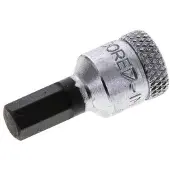 Gedore 1/4" 28mm Dopsleutel- Schroevendraaier voor 6mm Binnenzeskant-Schroeven