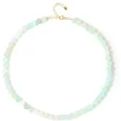 Cavill - 925 Sterling Zilveren Halsketting - 155,27 ct Groene Agaat - Facetgeslepen Edelsteen - Verstelbare, Elegante Handgemaakte Ketting
