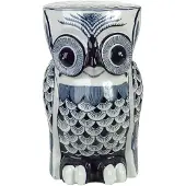 Pols Potten Stool Owl Flower Blue