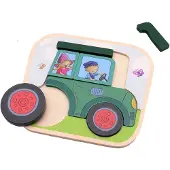 Johntoy 80171 - Fien & Teun tractor puzzel - Educatief spel