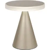 FABAS LUCE LED-tafellamp Neutra, dimbaar, messing / goud, Slaapkamer, metaal, Modern, LED tafellamp