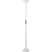 FABAS LUCE LED-uplighter vloerlamp Tratto, dimbaar, wit / opaal, Woon-/ Eetkamer, metaal, Modern, LED vloerlamp