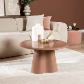 Livin24 Salontafel Orion rond ø70 cm mocha mousse