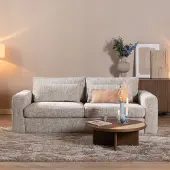 Livin24 3-zitsbank Kyle chenille sand grey