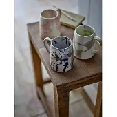 Bloomingville Winnie mokken roze/creme set van 4 stuks