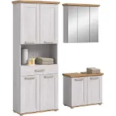 Furnilux Moderne badcombinatie functioneel design grote spiegelkast fsc hout