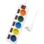 Logilink Lps258 Stekkerdoos Met 3 Stopcontacten En Schakelaar