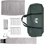 vidaXL Tipi Tent met dak Legergroen 18-Persoons Polyester en Staal