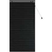 vidaXL Venetiaanse jaloezie Zwart 85 x 160 cm 35 mm